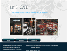 Tablet Screenshot of lilyscafe.com